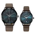 Titan Bandhan Green Dial Analog with Date Leather Strap watch for Couple - image number 1