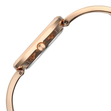 Titan Raga Contempore Quartz Analog Rose Gold Mother Of Pearl Dial Metal Strap Watch For Women
