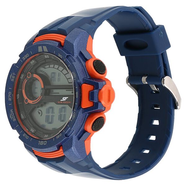 SF Super Fibre Digital Dial Plastic Strap Watch for Men - image number 1