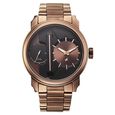 Fastrack Pulse IV Dual Time Analog Watch with Black Dial & Black Stainless Steel Strap For Guys