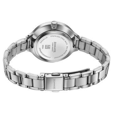 Sonata Festive Quartz Analog Silver Dial Silver Metal Strap Watch For Women