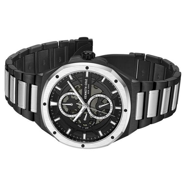 Kenneth Cole Multifunction Black Dial Stainless Steel Strap Watch For Men - image number 2