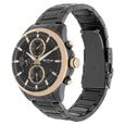 Titan Octane Quartz Multifunction Black Dial Stainless Steel Strap Watch for Men - image number 2