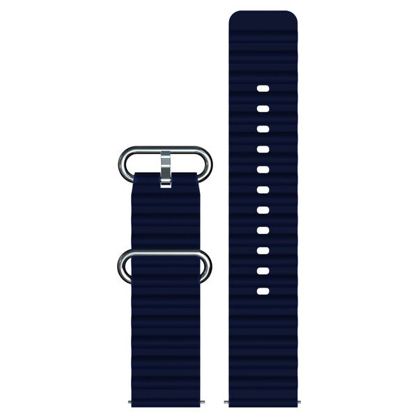 Fastrack Smart Blue Silicone Bubble Strap 22 mm - image number 0
