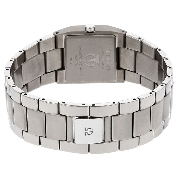 Titan Quartz Analog White Dial Stainless Steel Strap Watch for Women - image number 3