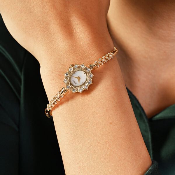 Titan Nebula Jewels 18k Gold Analog with Diamonds Watch for Women - image number 6
