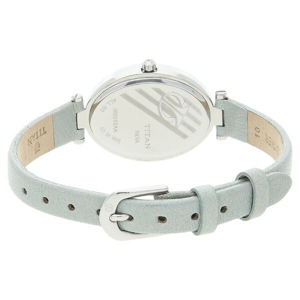 Titan Quartz Analog Green Dial Leather Strap Watch for Women - image number 3