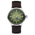 Cerruti 1881 Green Dial Leather Strap Watch for Men - image number 0