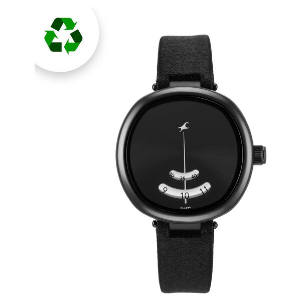 Fastrack Revibe Quartz Analog Black Dial Fabric Strap Watch for Girls - image number 2