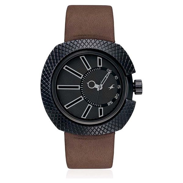 Fastrack Quartz Analog Black Dial Leather Strap Watch for Guys - image number 0