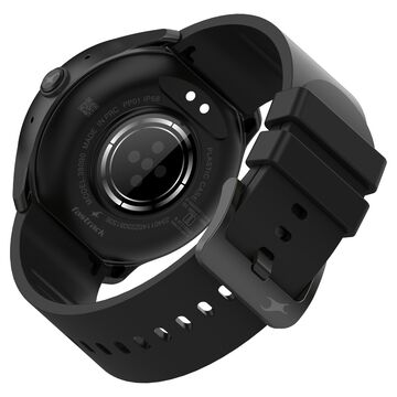 Fastrack Invoke Pro Smartwatch - Enhanced Calling, Split-Screen Navigation, Water-Resistant With Black Strap