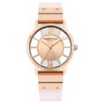 Kenneth Cole Quartz Analog Rose Gold Dial Leather Strap Watch for Women - image number 0