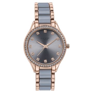 Sonata Poze Quartz Analog Grey Dial Metal Strap Watch For Women