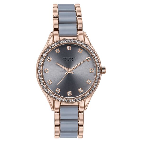 Sonata Poze Quartz Analog Grey Dial Metal Strap Watch For Women - image number 1