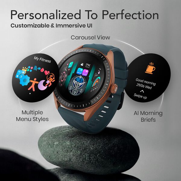 Titan Crest 2.0 With 3.63 CM AMOLED Display With Functional Crown,SingleSync BT Calling,AI Voice Assistant,Find Phone - image number 3
