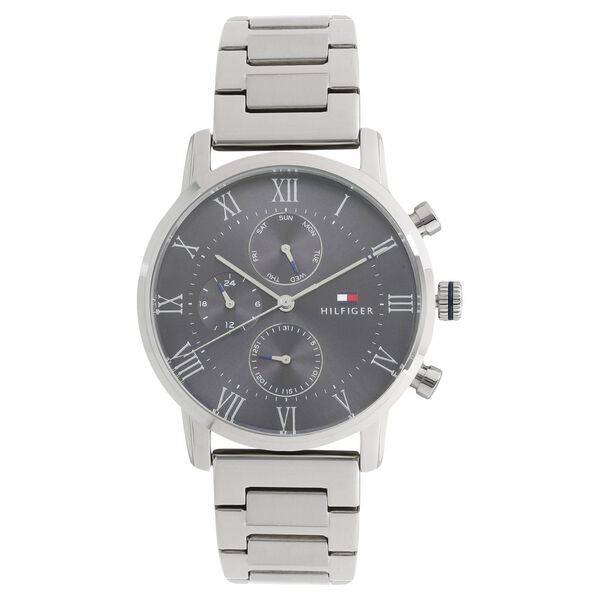 Tommy Hilfiger Quartz Multifunction Black Dial Metal Strap Watch for Men - image number 0