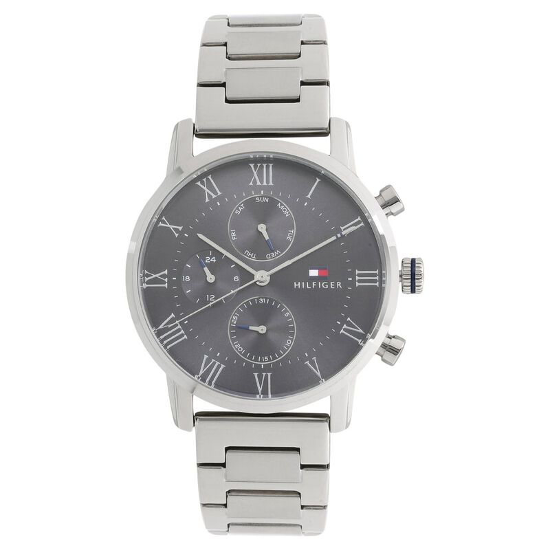 Tommy Hilfiger Quartz Multifunction Black Dial Metal Strap Watch for Men