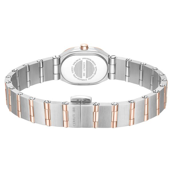 Cerruti 1881 Quartz Analog White Dial Two Toned Colour Stainless Steel Strap Watch For Women - image number 2