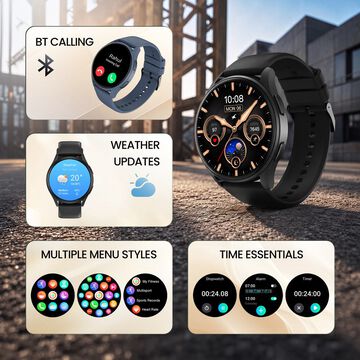 Fastrack Smart Revoltt XR1 Pro Smartwatch with 3.63 cm AMOLED Display BT Calling & Health Tracking