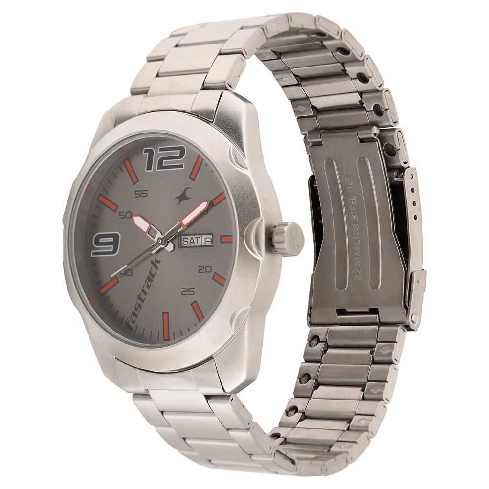 Buy Online Fastrack Black Dial Quartz Analog with Day and Date