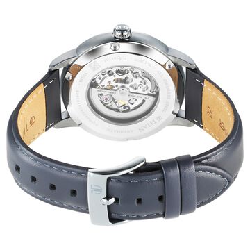Titan Automatic Color Upgrade Silver Dial Grey Color Leather Strap Watch For Men