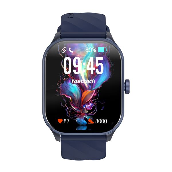 Fastrack Reflex Power|4.97 CM Super AMOLED Arched Display|410 x 502 Pixel Resolution|IP68 WR With Blue Strap - image number 0