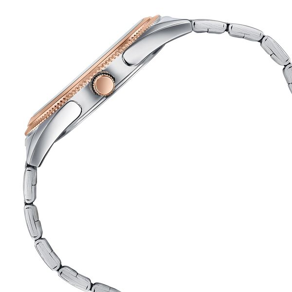 Poze By Sonata Quartz Analog Silver Dial Two Toned Metal Strap Watch For Men - image number 5