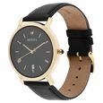 Titan Nebula Vintage 18k Gold Analog Leather Strap Watch For Men - image number 2