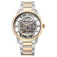 Titan See-Through Skeletal Automatic Analog with White Dial Bimetal Rose Gold & Steel Strap Watch for Men - image number 0