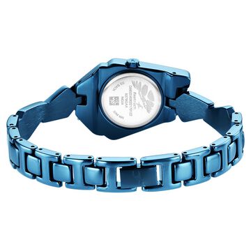 Fastrack Younique Quartz Analog Blue Dial Metal Strap Watch for Girls