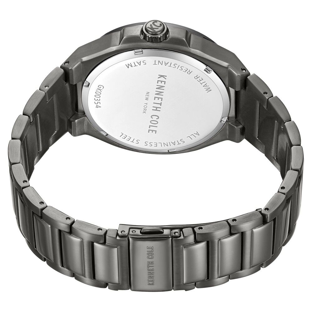 Buy Online Kenneth Cole Quartz Multifunction Brown Dial Stainless