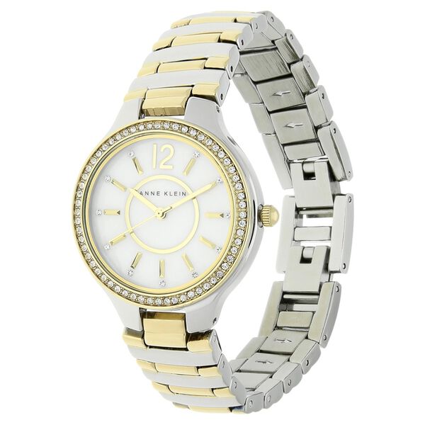 Anne Klein Quartz Analog Mother of Pearl Dial Stainless Steel Strap Watch for Women - image number 1