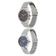 Titan Bandhan Blue Dial Quartz Multifunction Stainless Steel Strap watch for Couple - image number 1