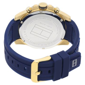 Tommy Hilfiger Quartz Multifunction White Dial Silicone Strap Watch for Men