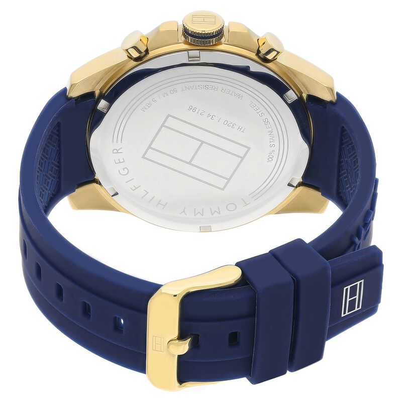 Tommy Hilfiger Quartz Multifunction White Dial Silicone Strap Watch for Men - image number 4