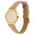Titan Nebula Lustre 18k Gold Analog Leather Strap Watch for Women - image number 2