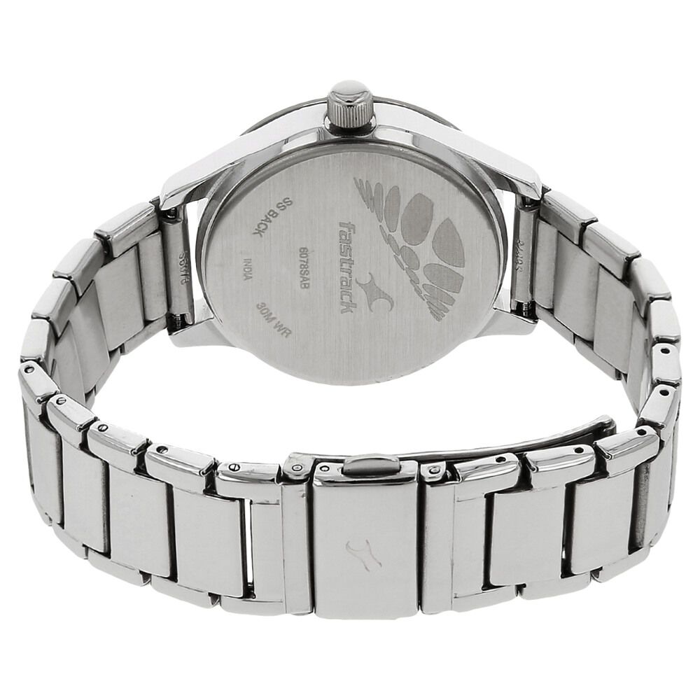 Buy Online Fastrack Quartz Analog Blue Dial Stainless Steel Strap Watch for Girls nr6078sm04 Titan