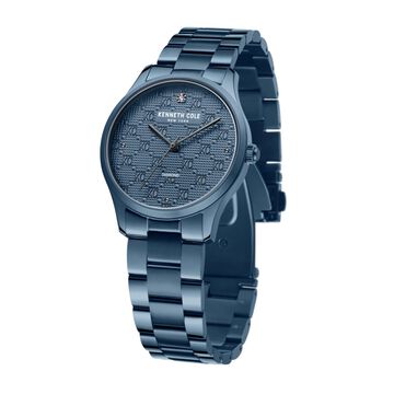 Kenneth Cole Quartz Analog Blue Dial Stainless Steel Strap Watch for Women