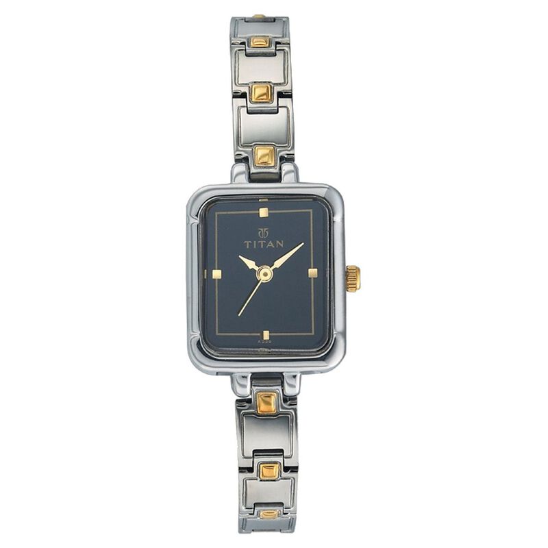 Titan Quartz Analog Black Dial Watch for Women