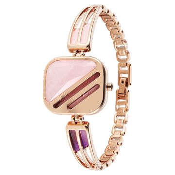 Titan Raga New You Quartz Analog Mother of Pearl Dial with Rose Quartz dial cover Watch for Women