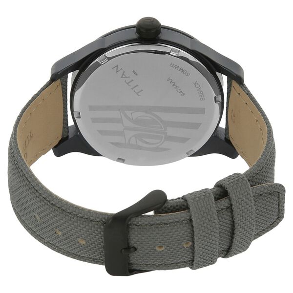Titan Quartz Analog Black Dial Fabric Strap Watch for Men - image number 3