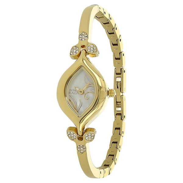 Titan Quartz Analog Silver Dial Metal Strap Watch for Women - image number 1