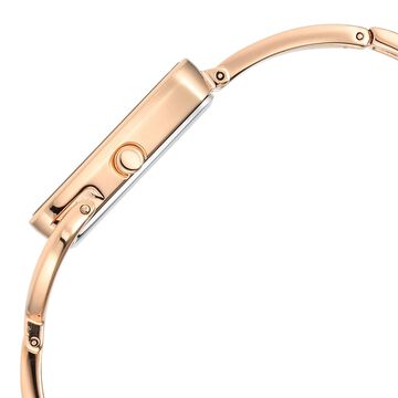 Titan Raga Power Pearls Quartz Analog Watch For Women With Mother of Pearl Dial Rose Gold Metal Strap