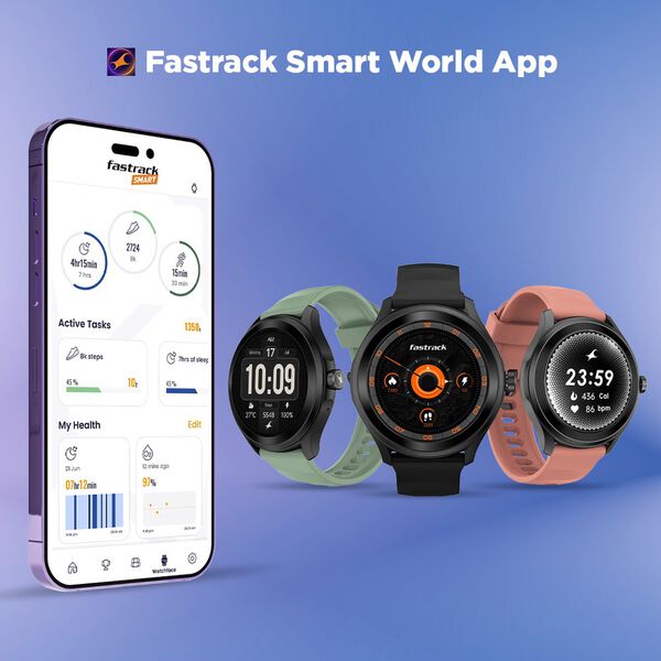 Fastrack VOX Pro Smartwatch 3.5CM Ultra Vu Display, Offline Voice Commands, Functional Crown,Multiple Menu Styles - image number 6