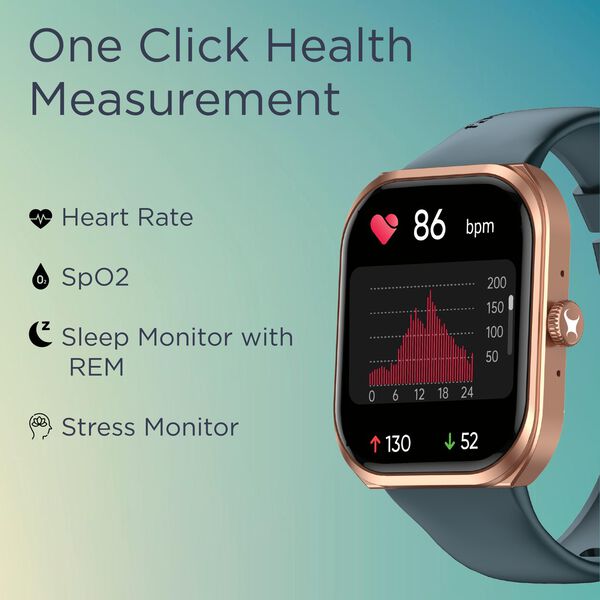 Fastrack Revoltt FS2+ Smartwatch 2.01" UltraVU Display Functional Crown SingleSync BT Calling Nitro Fast Charging - image number 4