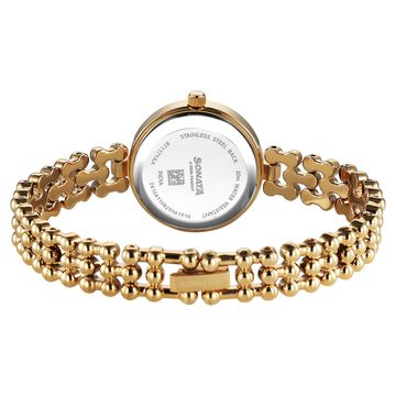 Sonata Festive Quartz Analog White Dial Metal Strap Watch For Women