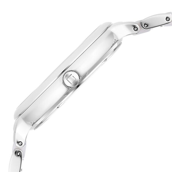Xylys Swiss Analog Pink Steel And Ceramic Strap White Dial Watch For Women - image number 3