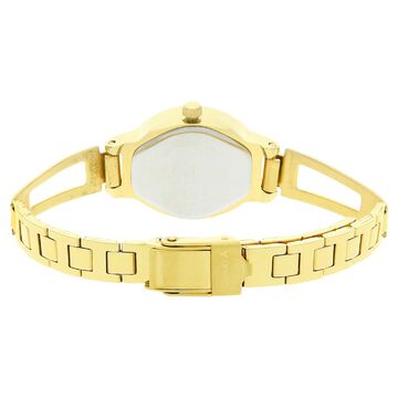 Sonata Quartz Analog Champagne Dial Stainless Steel Strap Watch for Women