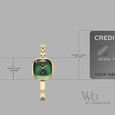 Vyb Aurora By Fastrack Quartz Analog Green Dial Golden Metal Strap Watch For Girls - image number 3