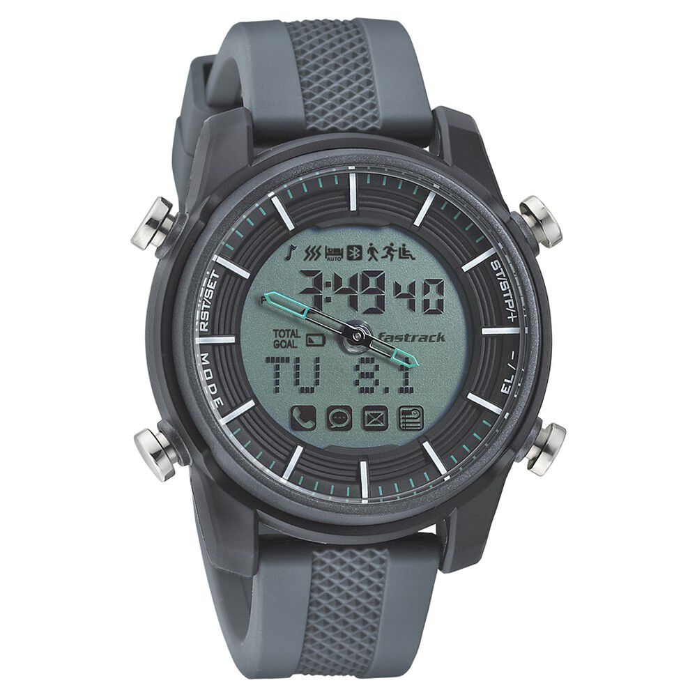 Buy Online Fastrack Digital Dial Silicone Strap Watch for Unisex 90058pp02 Titan